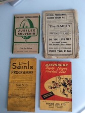 4 ITEMS FROM 1946 - 1956 3 SALFORD AWAYS AT BARROW, DEWSBURY, ST HELENS, JUBILEE