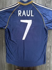Original Authentic Adidas Real Madrid 1998/1999 Third Shirt RAUL 7 Mens Medium