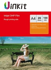 A4 Inkjet OHP Film Overhead Projector Film Transparent For Ink Only - 20 Sheets