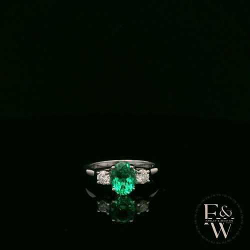 Lab grown emerald and diamond - lab-grown,