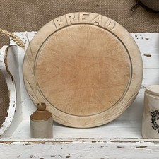 Antique Carved Round Bread