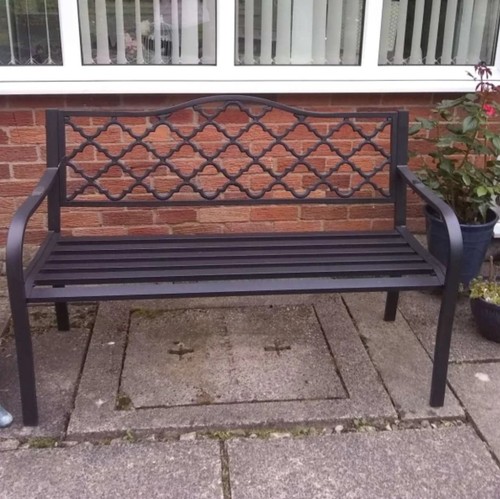 Seater metal garden bench - seater,
