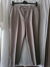 WOW~Mens~Thomas Nash@ Debenhams~Dress Trousers~W 38"& L 29"~Beige~100% Polyester