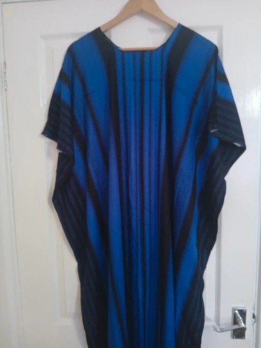 Blue black kaftan abaya - kaftan, modest