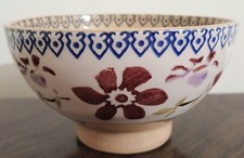 Nicholas Mosse Irish hand painted small bowl in the clematis pattern, 10cm diam.