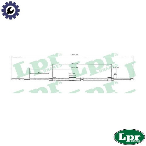 Cable pull parking - cable, brake