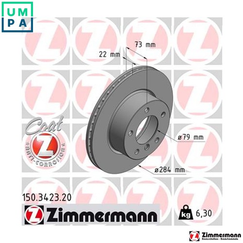Brake disc 150 3423 for - 2x,
