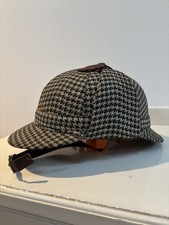 Everoak Deerstalker Cap Helmet Tweed Size 7-1/2 61 British Vintage