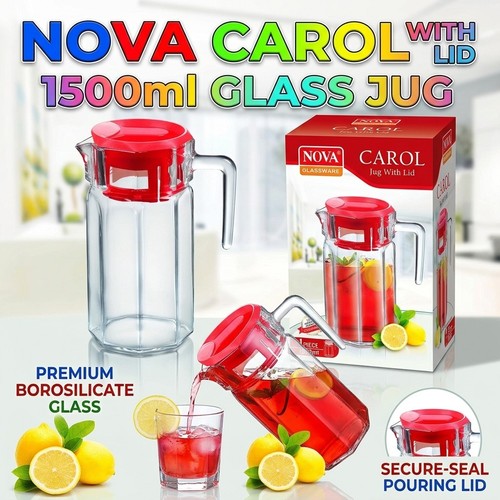 Nova carol glass fridge jug - carol,