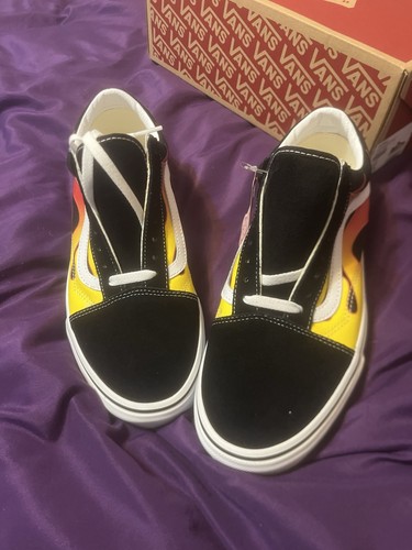 Old skool flame vans - old,