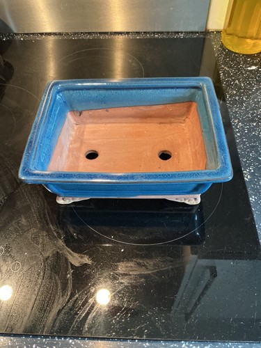 Medium ceramic bonsai pot - ceramic,