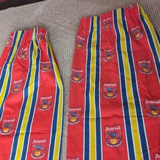 RARE Genuine Vintage Early 90s Arsenal Curtains Set Bedroom Man Cave Shirt 94 95
