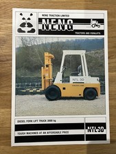Neng Forklift Leaflet.. NTL3D 1980s Classic Handler JCB Linde Manitou RARE.