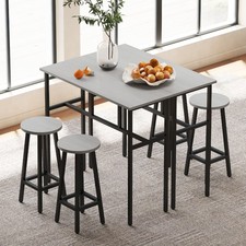 6-Piece Industrial Bar Table