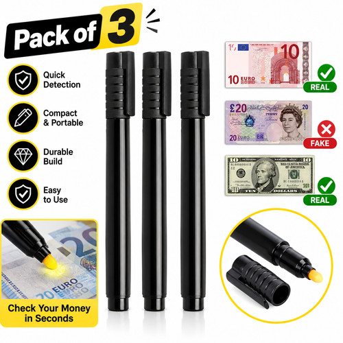 3pcs bank note checker pen - note,