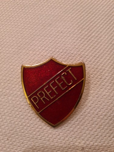 Vintage red enamel prefect - vintage,