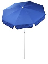 Parasol Habitat Blue Garden Umbrella 1.6m Adjustable Patio Shade Used