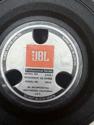 Professional jbl 2226j pair - professional,