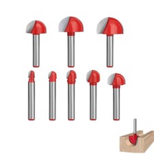 GIONAR 8pcs 1/4" Shank Cove