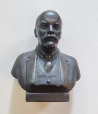 V. Lenin Bust Statue Figure USSR Communism Leader  Stamped / Signed Russian
