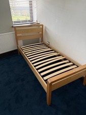 Solid Oak Single Bed Frame