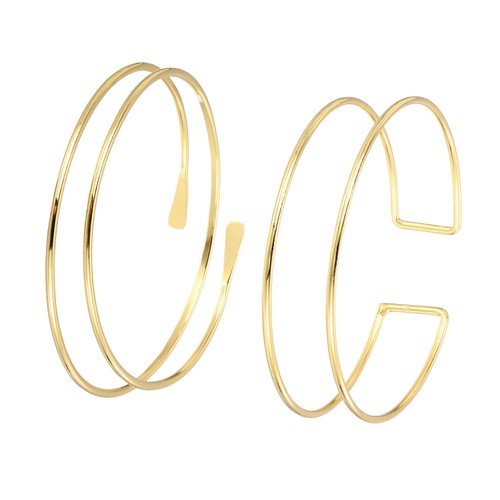 2pcs gold arm cuff - 2pcs,