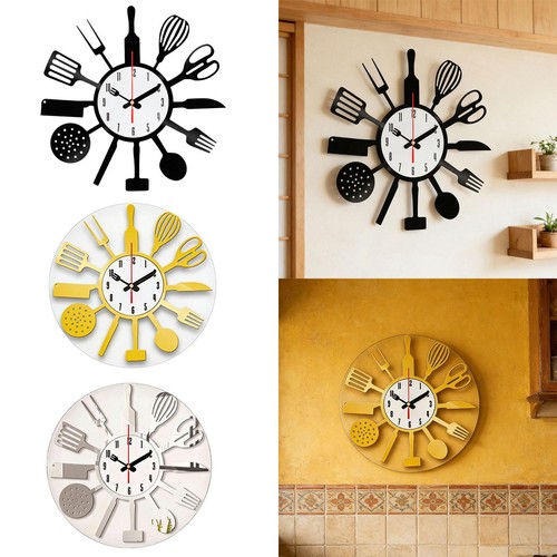 Kitchen wall clock silent - clock,