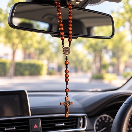 Catholic rosary necklace - rosary,