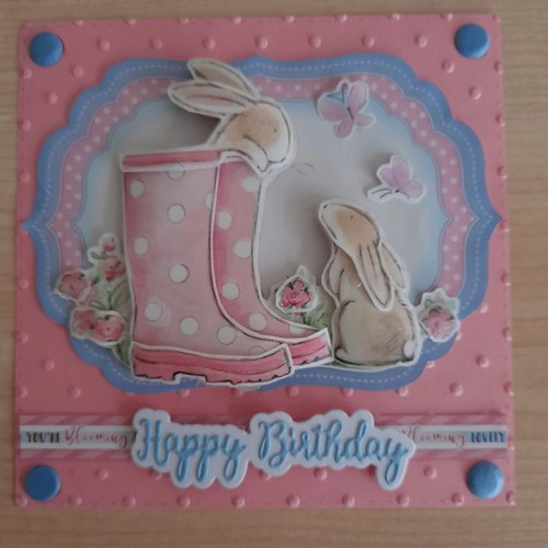 Handmade decoupage birthday - decoupage,
