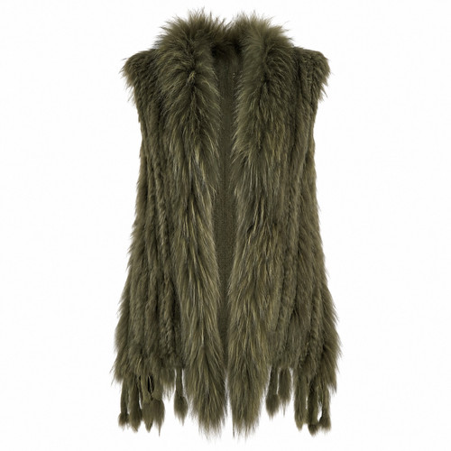 Real fur gilet waistcoat - fur,