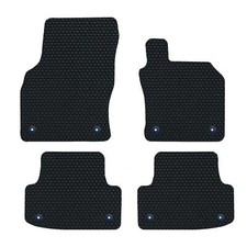 For Audi A3 MK3 2012-2020 Front & Rear LUXURY Car Mats Black Genuine Fits