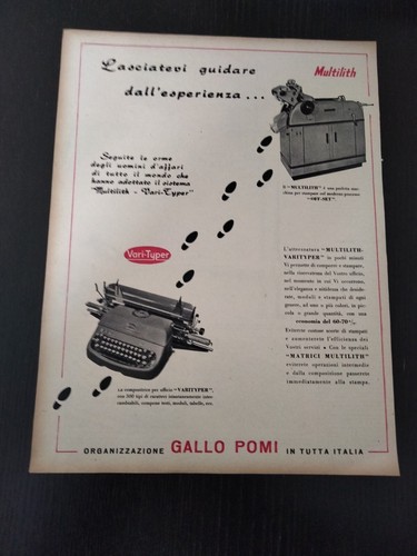 1954 multilith varityper - 1954,