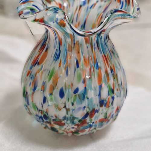 Large glass vase blue - large,