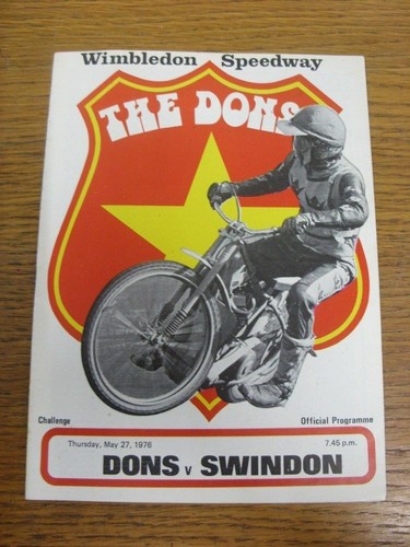1976 speedway programme - 27/05/1976,
