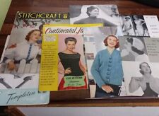 Vintage knitting pattern booklets x 6 bundle 1950s