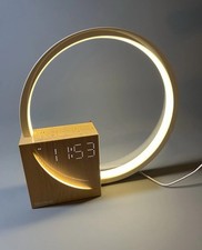 Luxury Night Light Natural Sounds Bedside Art Table Lamp Alarm Clock White Noise