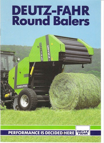Deutz fahr round baler - fahr, sales