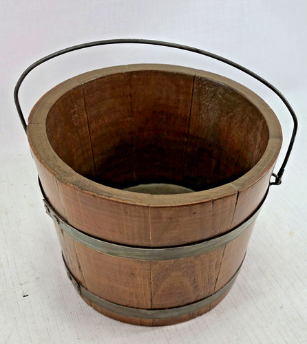 Old wooden berry bucket - wooden,
