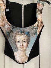 Vivienne Westwood Style Corset Fully Boned with Back Zip Fastener Size 10-12 VGC