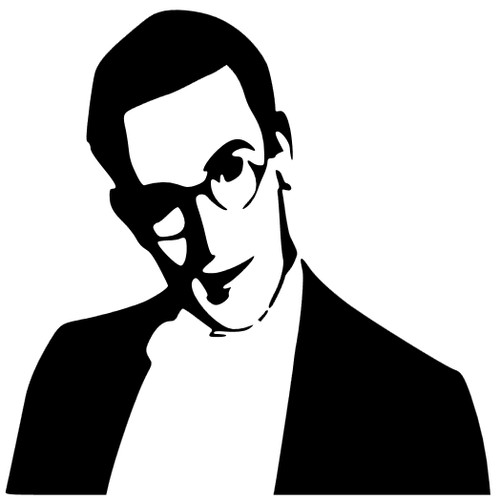 Harold lloyd face vinyl - face, decal