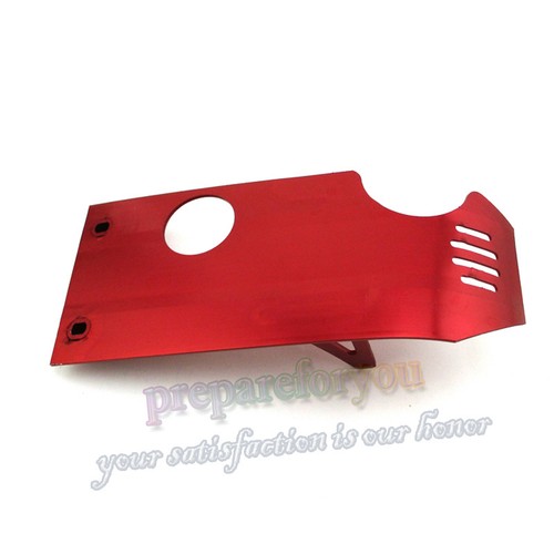 Red engine skid plate - engine,