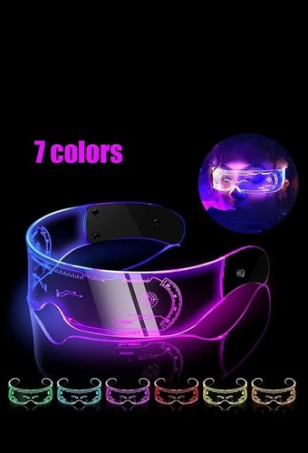 Color neon rave led glasses - led,