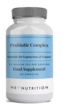 HEY NUTRITION PROBIOTIC COMPLEX 20 BILLION CFU 60 CAPSULES FAST/TRACKED DELIVERY