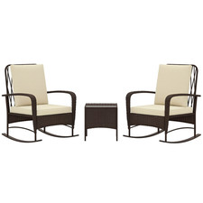 Outsunny rattan bistro set - bistro,