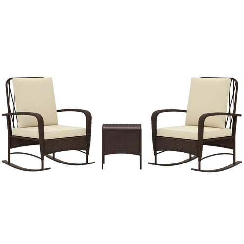 Outsunny rattan bistro - rattan, set