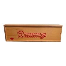 Vintage Rummy Tile Game – Complete - Rummy Travel Game Wooden Box