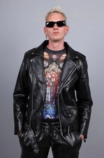 leather jacket black