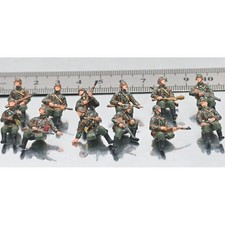 1/72 Sanrong WWII German Army Camouflage 12Pcs Soldiers Assembled Painted Model