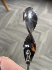 Antique Tortoise Shell Twist HatPin