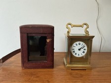 Heavy Striking Carriage Clock With Carry Case